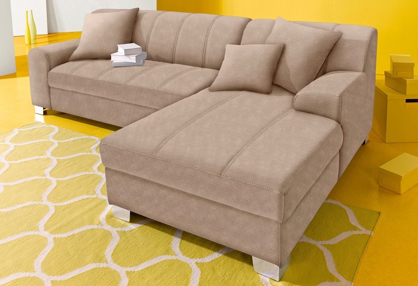 INOSIGN Ecksofa, wahlweise mit Bettfunktion