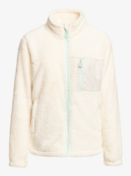 Fleecejacke Ohne Kapuze Damen Ecru XS