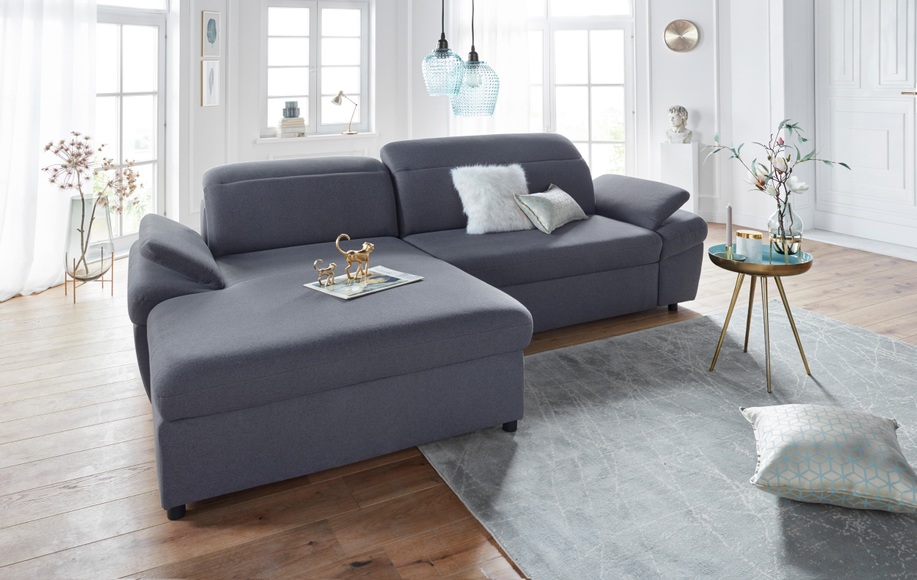exxpo - sofa fashion Ecksofa, wahlweise mit Bettfunktion und Bettkasten