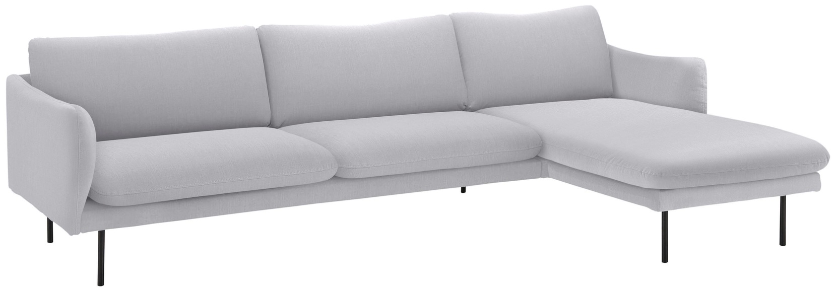 andas Ecksofa »Mavis«, mit Chaiselonge, mit losen Sitz- und Rückenkissen, skandinavischer Stil