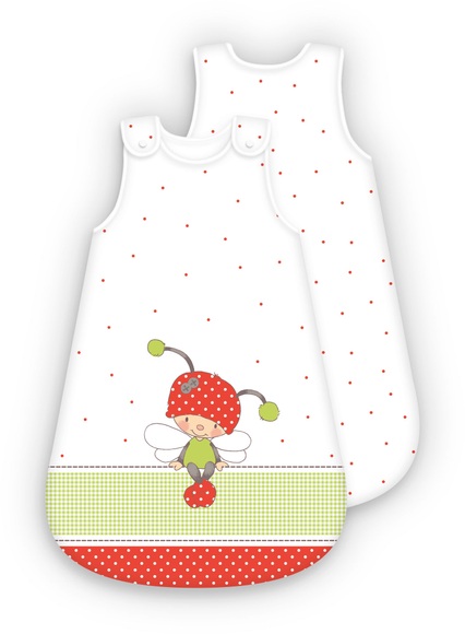 Herding Premium-Schlafsack Käferchen - bunt - Gr.70 cm