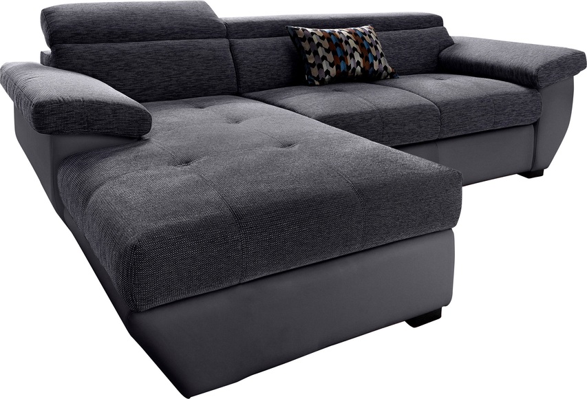 COTTA Ecksofa, inklusive Kopfteilverstellung, wahlweise mit Bettfunktion + Bettkasten