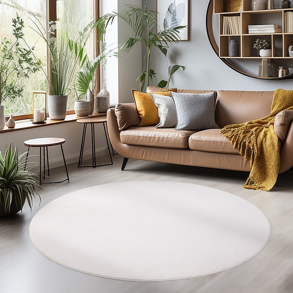 Ayyildiz Teppiche Teppich »SKY 5400«, rund, Besonders weich / Softfllor / waschbar