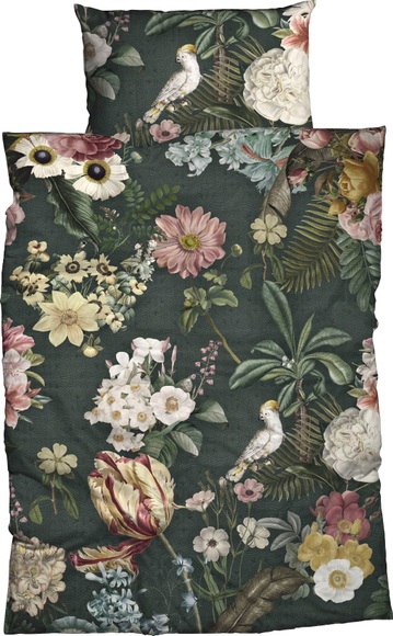 CASATEX Bettwäsche »Botanical Bettwäsche in Satin Qualität, florale Bettwäsche«, (2 tlg.)