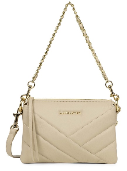 LANCASTER Paris Umhängetasche »Clutch Small Soft Matelassé«, mit goldfarbenen Details