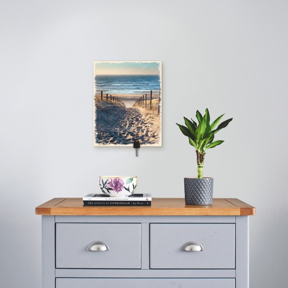 Artland Schlüsselbrett »Weg zum Nordseestrand Sonnenuntergang«