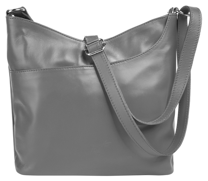 Samantha Look Umhängetasche, echt Leder - Made in Italy