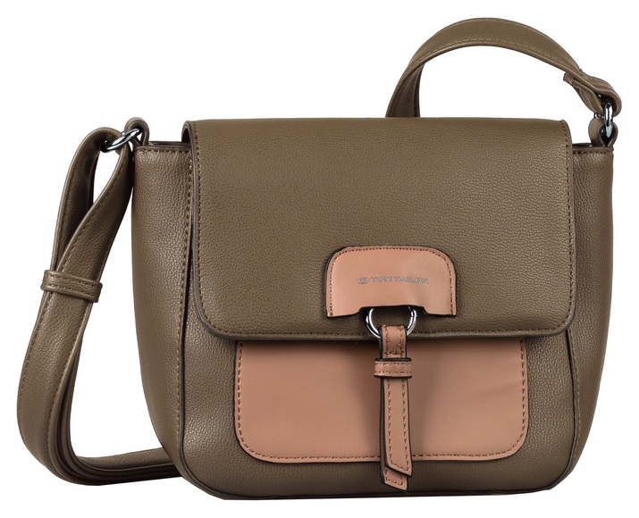 TOM TAILOR Umhängetasche »BONNIE Flap bag M no zip«, mit Reissverschluss-Rückfach