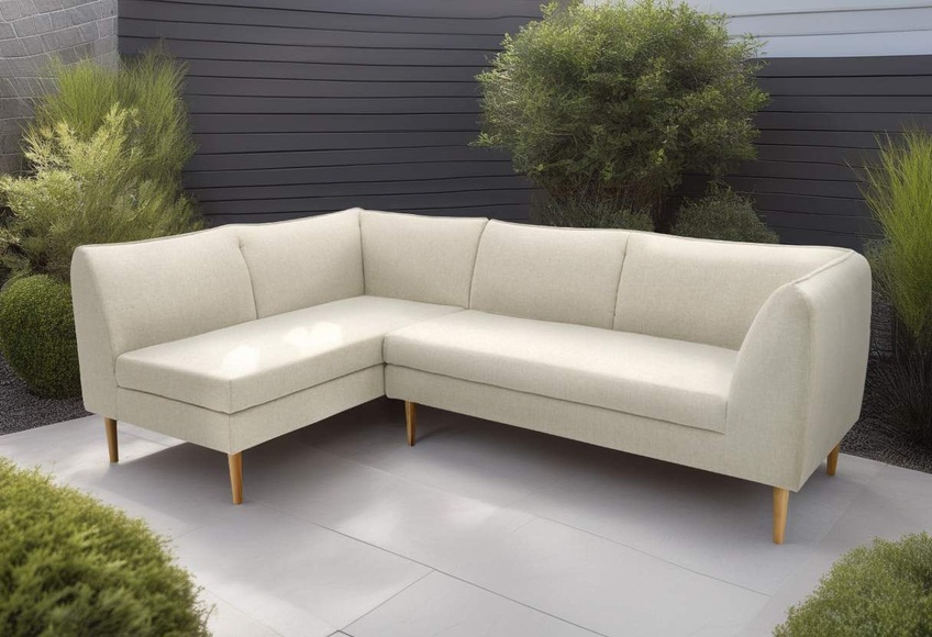 DOMO collection Ecksofa »Filho, individuell erweiterbar«, L-Form für Terrasse, Garten und Balkon, speziell für Outdoor