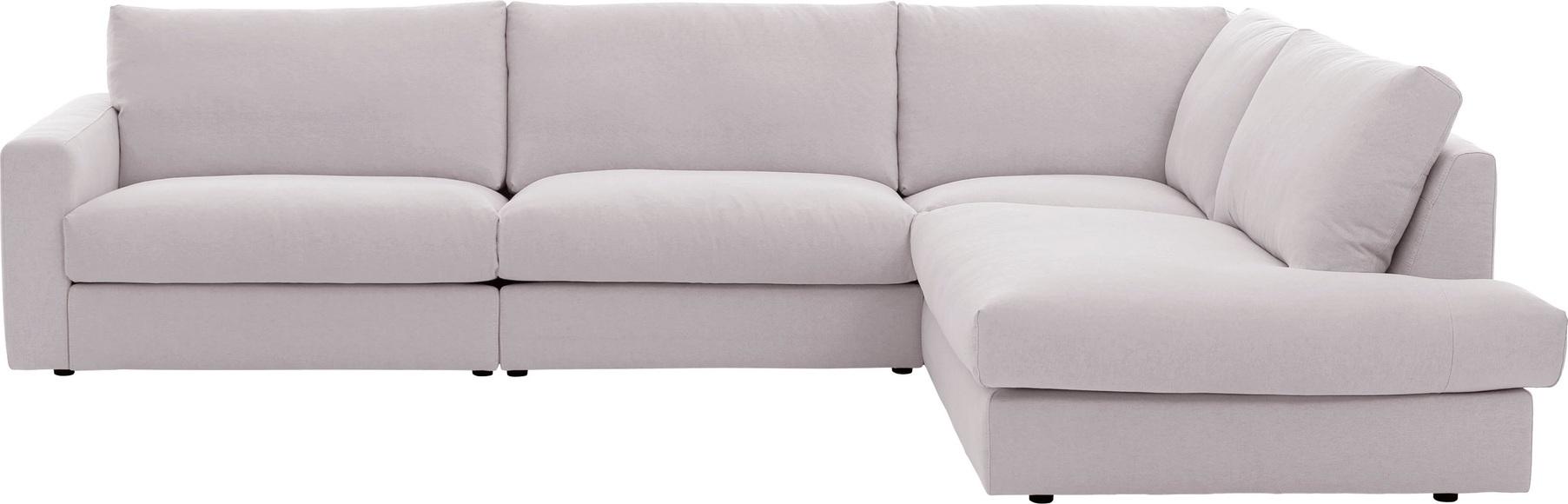 Premium collection by Home affaire Ecksofa »Remersburg«, aus Kunststoff Füssen, mit losen Rücken- und Sitzkissen