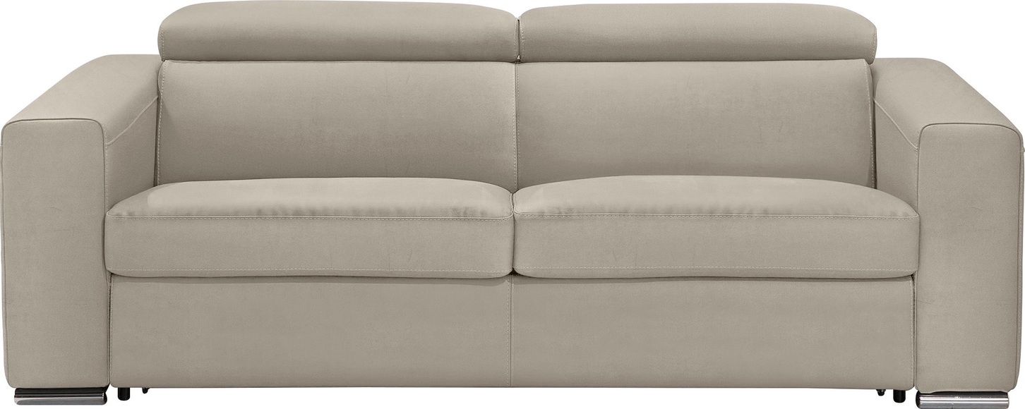 Egoitaliano Schlafsofa »Cabiria«, Sofa inkl. Schlaffunktion, Kopfteile verstellbar, mit Metallfüssen