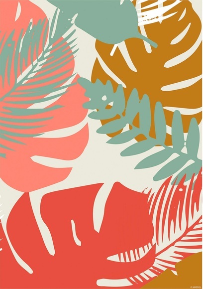 Komar Wandbild »Winter Tropics Black Panther Plants«, (1 St.), Deutsches Premium-Poster Fotopapier mit seidenmatter Oberfläche und hoher Lichtbeständigkeit. Für fotorealistische Drucke mit gestochen scharfen Details und hervorragender Farbbrilla