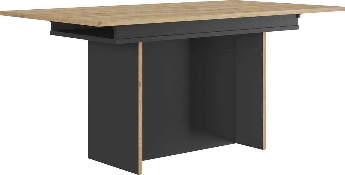 Tisch RAFAËL 160-205x90x77cm schwarz