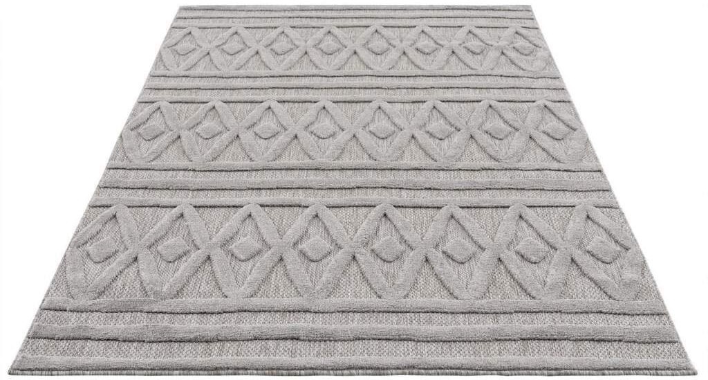 Carpet City Teppich »SANTORINI 58538«, rechteckig, 5 mm Höhe, 3D-Design: Flor erzeugt ein Hoch-Tief-Effekt, In- und Outdoor geeignet
