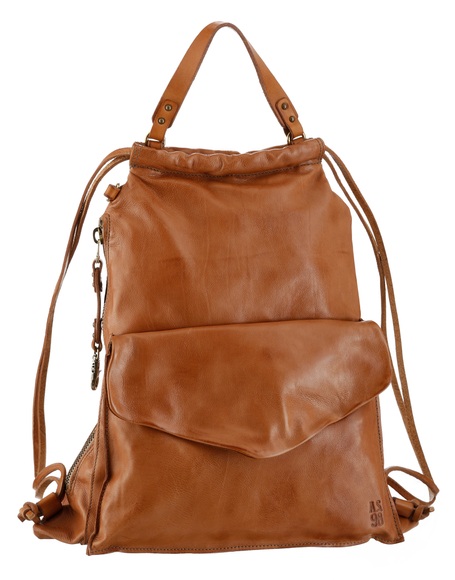 A.S.98 Cityrucksack, aus Leder mit seitlichem Zugang zum Hauptfach