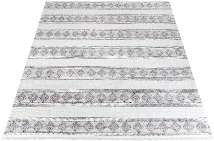 Sehrazat Teppich »EFE 1055«, rechteckig, 5 mm Höhe, Wohnzimmer, Flachwebteppich, Scandi Style