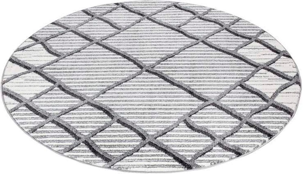 Carpet City Teppich »YOUNG965«, rund, 11 mm Höhe, Moderner Jugend-Teppich mit Raute-Optik