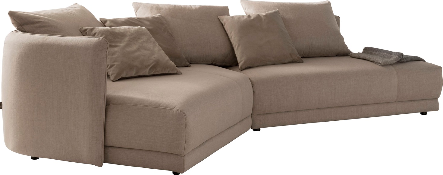 designwerk Ecksofa »New York«, mit moderner Rundung im Korpus