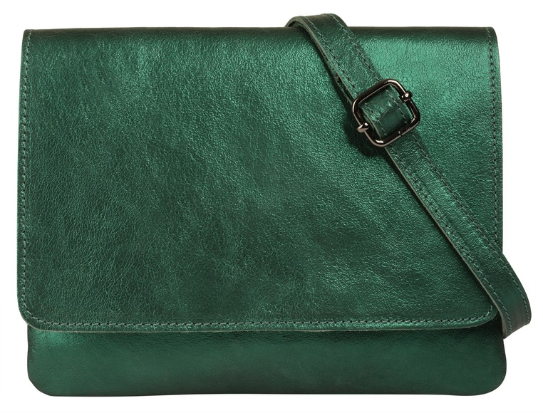 Cluty Umhängetasche, (1 tlg.), echt Leder, Made in Italy