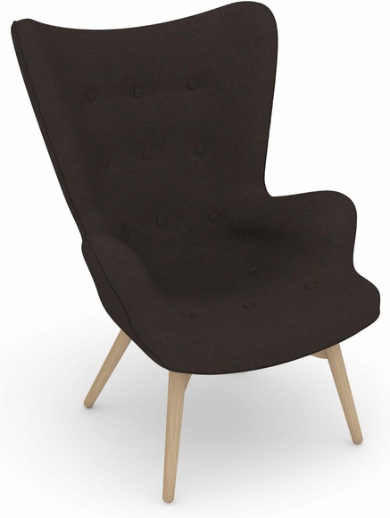 Max Winzer® Sessel »build-a-chair Arne«, im Retrolook, zum Selbstgestalten, Hochlehner