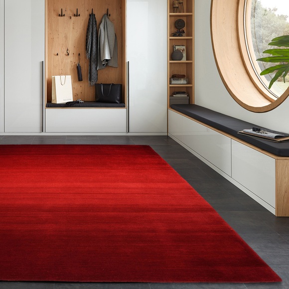 Wollteppich ´Wool Comfort´ Theko®die Markenteppiche Rot