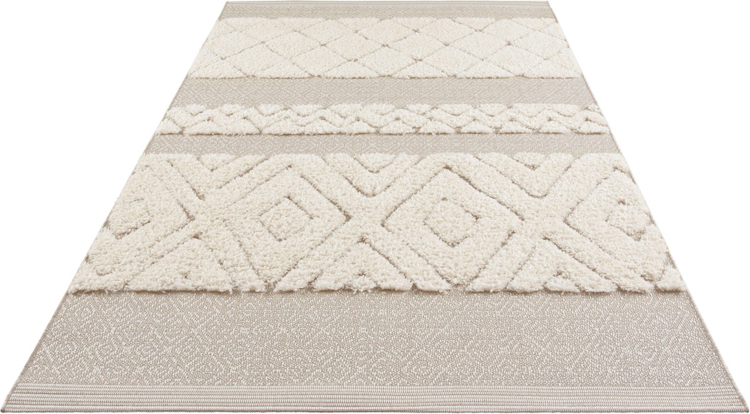 Mint Rugs - Vintage Handira Teppich Todra mit einer Kombination aus weichem, wolligem Garn und bunten, flachen Strukturen