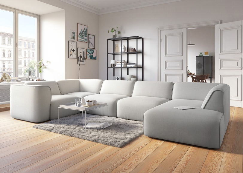 COUCH? Wohnlandschaft »Fettes Polster«, Modulsofa Set, Module einzeln für individuelle Zusammenstellung s. 