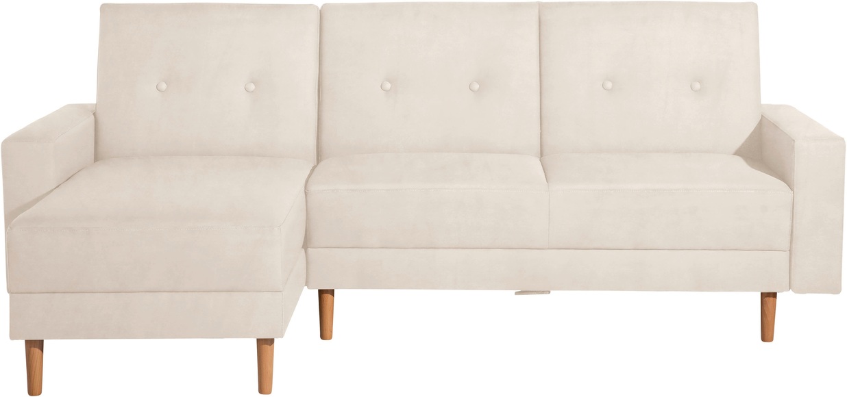 Max Winzer® Ecksofa »Just Chill«, Schlafsofa mit Recamiere, mit Rückenverstellung