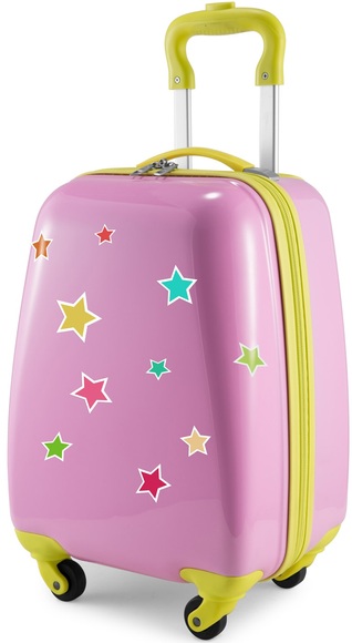 Hauptstadtkoffer Kinderkoffer »For Kids, Sterne«, 4 Rollen, mit wasserbeständigen, reflektierenden Sterne-Stickern