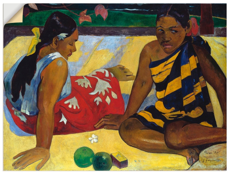 Artland Wandbild »Zwei Frauen auf Tahiti 1892«