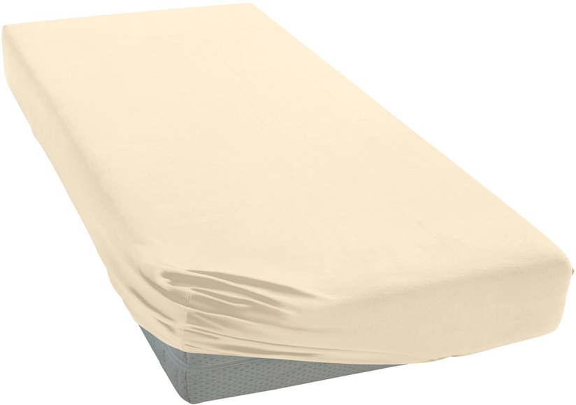 Elastik-Jersey-Spannbetttuch Janine beige Größe: 017
