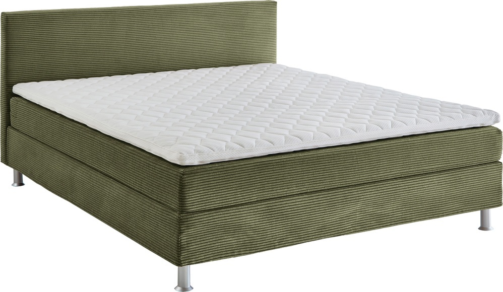 ATLANTIC home collection Boxbett »Edison«, inkl. Bonnellfederkern-Matratze und Topper