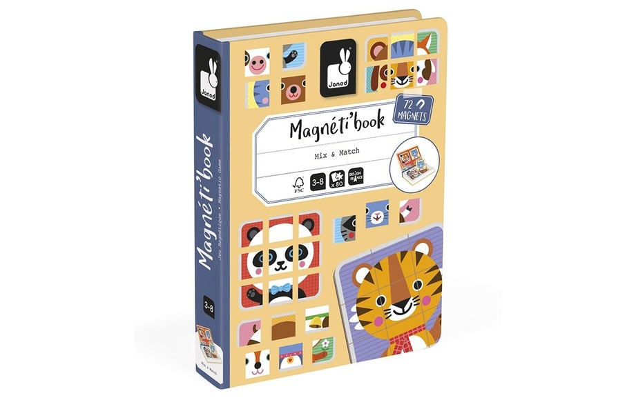Janod - Magnetbuch Mix & Match - 3+