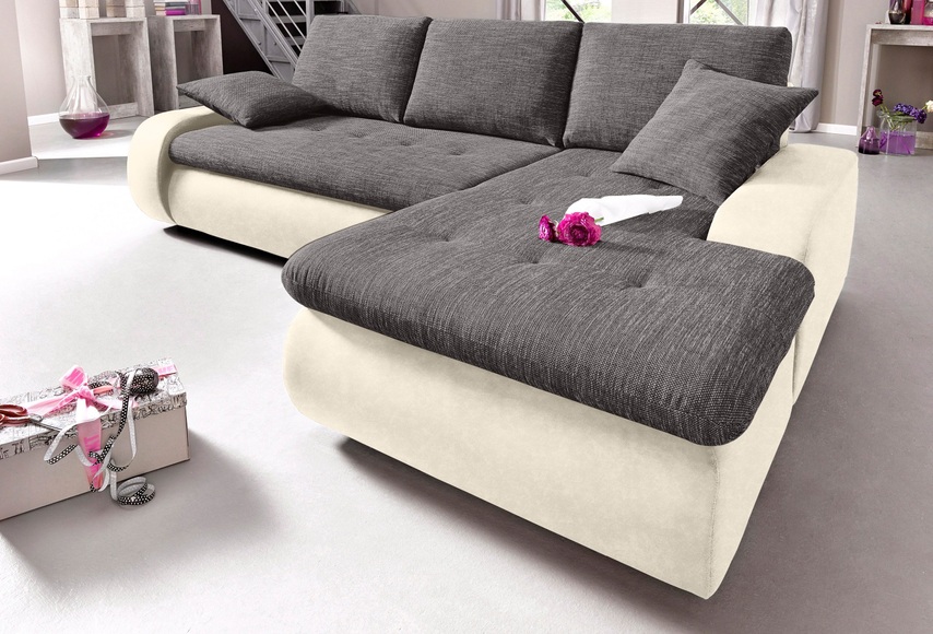 TRENDMANUFAKTUR Ecksofa, wahlweise XL oder XXL