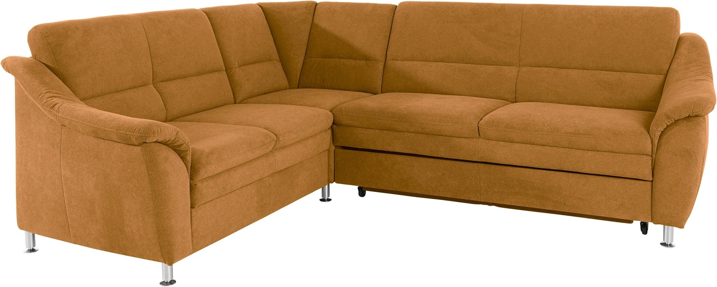 Places of Style Ecksofa »Cardoso«, Federkern, wahlweise mit Bett, Schubkasten, teilweise Relaxfunktion