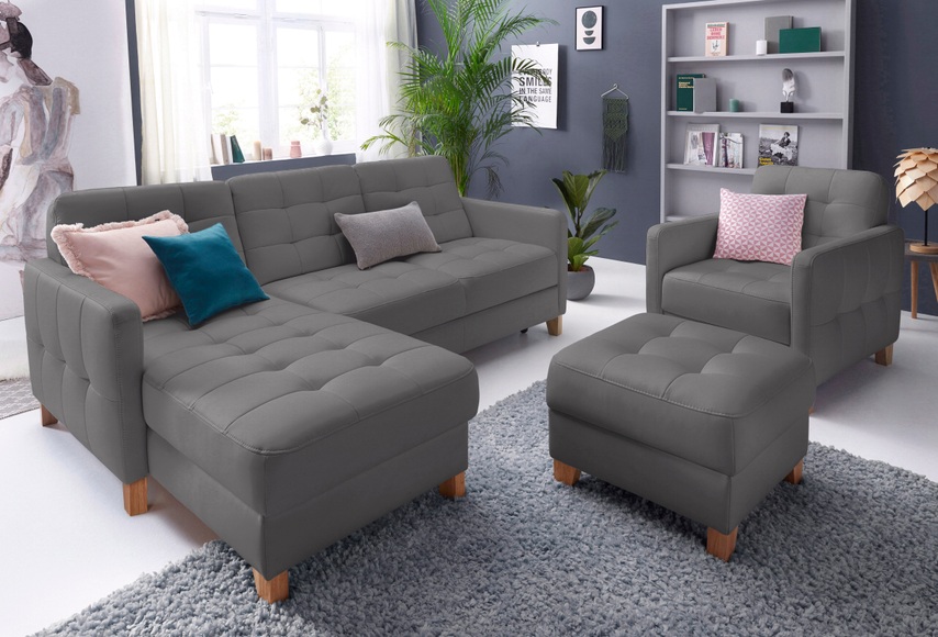 exxpo - sofa fashion Ecksofa, wahlweise mit Bettfunktion