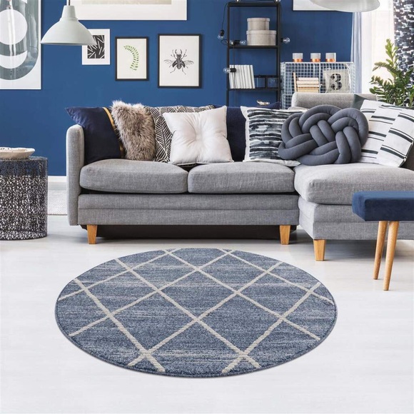 Carpet City Teppich »Art 2646«, rund, 7 mm Höhe, Kurzflor Teppich, Wohnzimmer