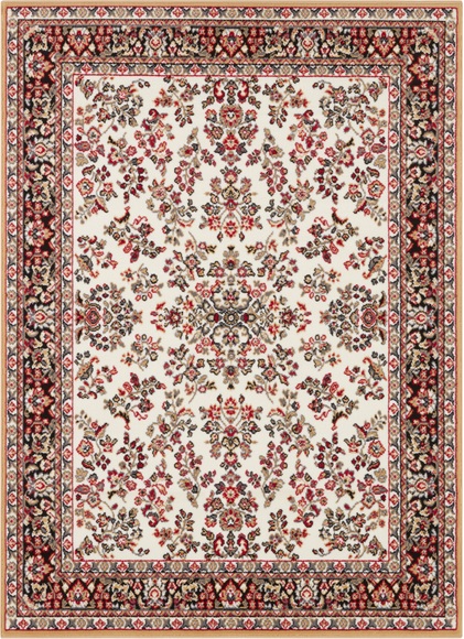 DELAVITA Teppich »Halton«, rechteckig, 8 mm Höhe, Kurzflor, Vintage Design, Orient Optik, Wohnzimmer, Schlafzimmer, Arbeitszimmer, Robust, Pflegeleicht, Gekettelt