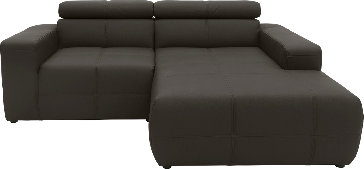 DOMO collection Ecksofa »Brandon«, Mit Kopfteilverstellung, auch in Leder
