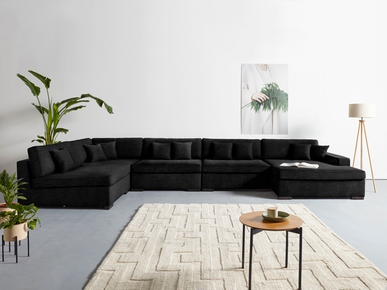 Guido Maria Kretschmer Home&Living Wohnlandschaft »Skara XXL«, Lounge-Sofa XXL mit Federkern-Polsterung, in vielen Bezugsvarianten, auch recycelt