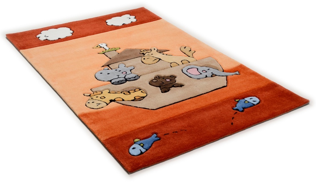 Kinderteppich, »Animals on Tour«, THEKO, rechteckig, Höhe 14 mm, handgetuftet