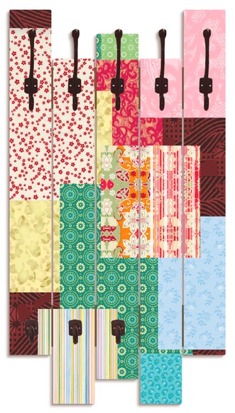 Artland Garderobenpaneel »Patchwork Stil I«