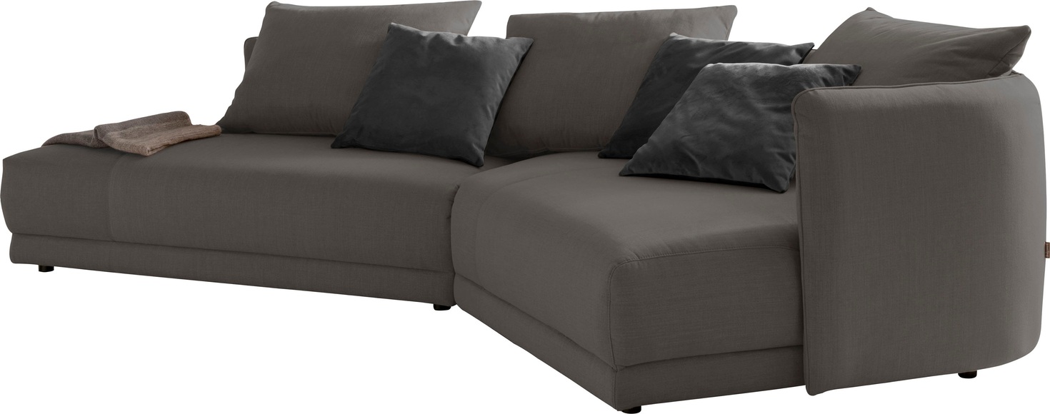 designwerk Ecksofa »New York«, mit moderner Rundung im Korpus