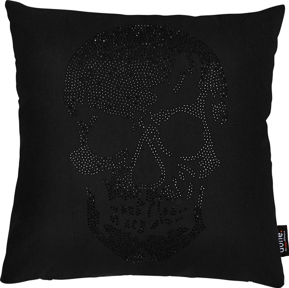 done.® Dekokissen »Stone Skull«, (1 St.), mit Totenkopf-Applikation