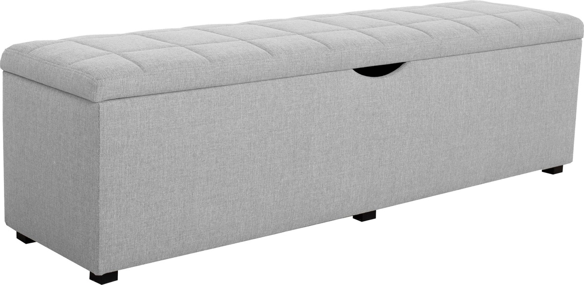Places of Style Hockerbank »Checked«, mit Stauraum, Breite 120 cm und 160 cm, auch als Garderobenbank oder Bettbank geeignet