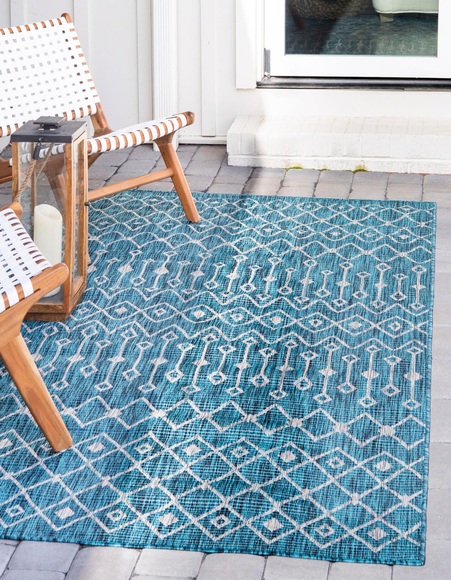 Myflair Möbel & Accessoires Teppich »Outdoor Crosses«, rechteckig, 4 mm Höhe, In- und Outdoor geeignet, ideal im Wohnzimmer & Schlafzimmer