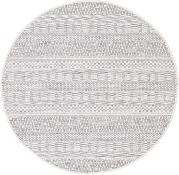 carpetfine Teppich »Boho 100«, rund, 4 mm Höhe, robustes Flachgewebe, Sisal Optik, In- und Outdoor geeignet, Wetterfest und UV-beständig für Balkon, Terrasse, Garten, Aussenbereich,Wohnzimmer, Schlafzimmer