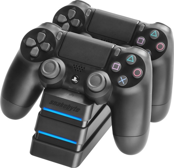 Snakebyte Twin charge 4 - 2-Fach Ladeschale (Schwarz)