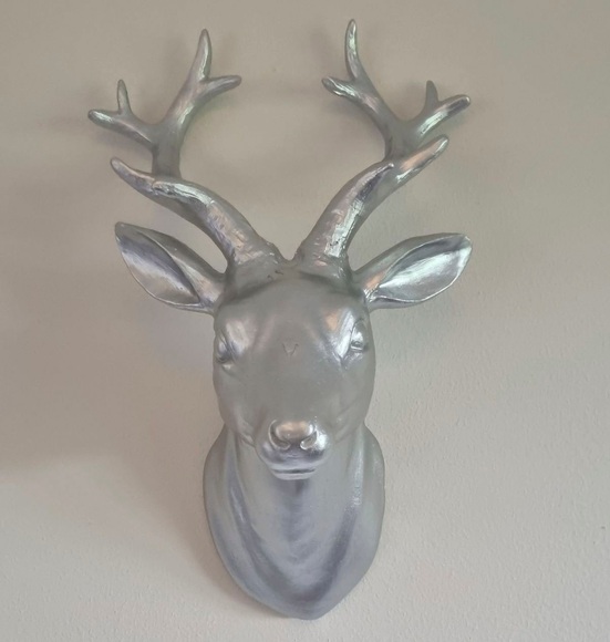 Ambiente Haus Tierfigur »Hirsch Wanddeko - silber (H) 29cm«