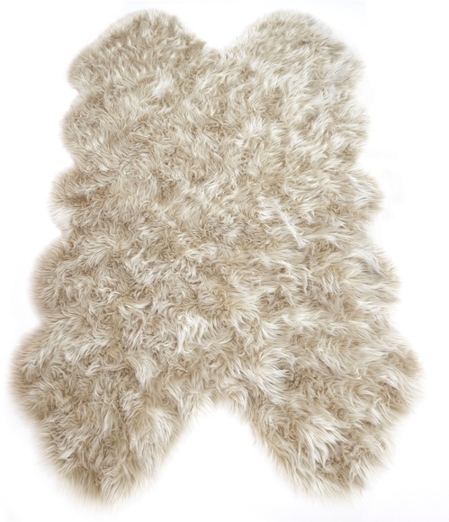 Hochflor-Teppich, »Dena«, Home affaire, fellförmig, Höhe 60 mm, maschinell getuftet